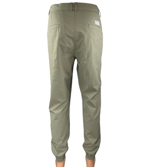 Publish Men's Green Twill Tapered Leg High Waist Trousers Jogger Pants Size 36 - Picture 3 of 5